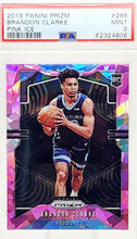 تحميل الصورة إلى عارض المعرض، 2019-20 Panini Prizm Brandon Clarke Rookie Pink Cracked Ice RC #266 Grizzlies PSA 9