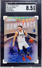 将图片加载到图库查看器,LUKA DONCIC 2019/20 PANINI PRIZM #20 SGC 8.5 DOMINANCE MAVS INSERT FG1233