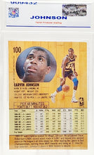 将图片加载到图库查看器,1991 Fleer Earvin Magic Johnson #100 Los Angeles Lakers Parish 8 NM-MT