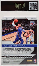 将图片加载到图库查看器,Russell Westbrook - 2018 Panini Prizm Silver Prizm #39 GMA 8 OKC