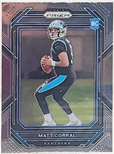 将图片加载到图库查看器,Matt Corral 2022 Panini Prizm Rookie Card RC Carolina Panthers #304 Parish 9 Mint