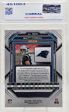 将图片加载到图库查看器,Matt Corral 2022 Panini Prizm Rookie Card RC Carolina Panthers #304 Parish 9 Mint
