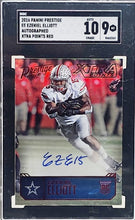 将图片加载到图库查看器,2016 Panini Prestige EZEKIEL ELLIOTT Rookie Auto XTRA POINTS #EE Cowboys SGC Auto 10 / 9 Mint
