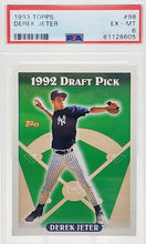 Load image into Gallery viewer, 1993 Topps Derek Jeter Rookie RC #98 PSA 6