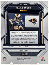 将图片加载到图库查看器,2022 Prizm #168 Isaac Bruce Orange Wave 15/60 Rams
