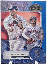 将图片加载到图库查看器,2022 Topps Gold Label Class 1 Blue #23 XANDER BOGAERTS RED SOX  87/150
