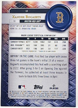 将图片加载到图库查看器,2022 Topps Gold Label Class 1 Blue #23 XANDER BOGAERTS RED SOX  87/150