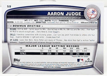 Load image into Gallery viewer, 2023 Bowman Base #59 Aaron Judge - New York Yankees