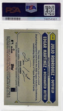 将图片加载到图库查看器,2022 Topps Industry Conference Julio Rodriguez/Edgar Martinez Dual Auto PSA 10 GEM Mint
