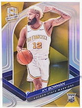 Load image into Gallery viewer, 2019-20 SPECTRA GOLD PRIZM RC ROOKIE KY BOWMAN #106 PSA 9 Mint GOLDEN STATE WARRIORS