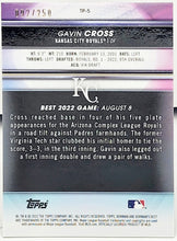 将图片加载到图库查看器,2022 Bowmans Best Gavin Cross 92/250 2022 Game Card TP-5