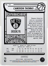 Load image into Gallery viewer, 2022-23 Panini Cameron Thomas NBA Hoops #14 Blue Parallel