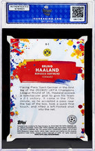 将图片加载到图库查看器,2021/22 Topps Chrome UCL Golazo Refractor Erling Haaland #G1 ISA 10 GEM MT