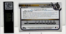 将图片加载到图库查看器,Bobby Witt Jr. #/150 2022 Topps Bowman Chrome Mojo Blue Refractor Prospect Card #BCP-146 GMA 10 GEM Mint