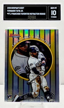 تحميل الصورة إلى عارض المعرض، 2019 بومان أفضل فرناندو تاتيس جونيور Rookie Refractor #99FF-FTJ GMA 10 GEM Mint
