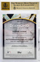 将图片加载到图库查看器,2022 Topps Diamond Icons Autograph Relics Red #SPAAJ Aaron Judge 4/5 Beckett 9.5/10