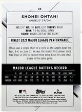 تحميل الصورة إلى عارض المعرض، Shohei Ohitani Refractor - 2022 Topps Finest Baseball #28 LA Angels