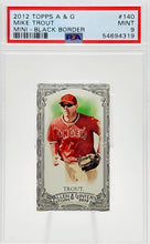 تحميل الصورة إلى عارض المعرض، 2012 Topps Allen & Ginter Mike Trout Mini Black Border #140 PSA 9 Mint Los Angeles Angels