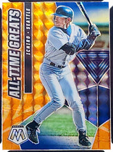 Load image into Gallery viewer, 2021 Panini Mosaic Ichiro All-Time Greats Orange Reactive #ATG3 ISA 10 Mariners