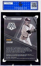 Load image into Gallery viewer, 2021 Panini Mosaic Ichiro All-Time Greats Orange Reactive #ATG3 ISA 10 Mariners