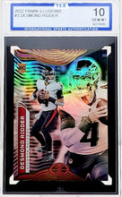 Load image into Gallery viewer, 2022 Panini Illusions Desmond Ridder #3 Rookie RC Atlanta Falcons ISA 10 GEM Mint
