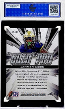Load image into Gallery viewer, 2022 Leaf Pro Set Draft Proof Goin' Pro Silver Wave Jahmyr Gibbs RC Rookie #GP-JG1 ISA 10 GEM Mint