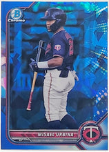 将图片加载到图库查看器,2022 Bowman Chrome Sapphire Misael Urbina Minnesota Twins #BCP-86