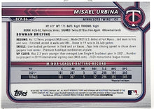 将图片加载到图库查看器,2022 Bowman Chrome Sapphire Misael Urbina Minnesota Twins #BCP-86