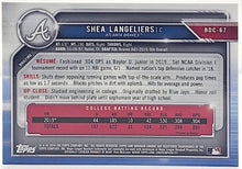 将图片加载到图库查看器,Shea Langeliers 2019 Refractor 1st Bowman Chrome #BDC-67 Pre-Rookie