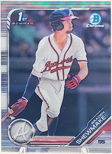 将图片加载到图库查看器,2019 Bowman Draft BRADEN SHEWMAKE Chrome 1st Refractor #BDC-59 RC Braves