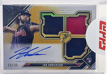 将图片加载到图库查看器,2021 Topps Triple Threads Gold /35 Ian Anderson #RFPAR-IA Rookie Auto RC