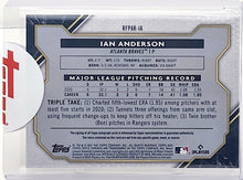 将图片加载到图库查看器,2021 Topps Triple Threads Gold /35 Ian Anderson #RFPAR-IA Rookie Auto RC