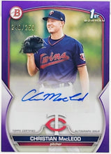 将图片加载到图库查看器,2023 Bowman Christian MacLeod 1st Bowman Purple Auto 240/250 #PPA-CMD