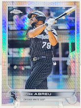 将图片加载到图库查看器,2022 Topps Chrome REFRACTOR Jose Abreu #28 Parallel Card Chicago White Sox - walk-of-famesports