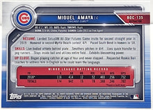 将图片加载到图库查看器,2019 Bowman Draft Chrome Miguel Amaya #BDC-135 Chicago Cubs - walk-of-famesports