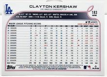 将图片加载到图库查看器,2022 Topps Chrome #183 Clayton Kershaw Xfractor Los Angeles Dodgers - walk-of-famesports