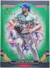 Load image into Gallery viewer, 2022 Topps Triple Threads Clayton Kershaw Green Parallel Card 27/259 - walk-of-famesports