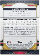 Load image into Gallery viewer, 2022 Topps Triple Threads Clayton Kershaw Green Parallel Card 27/259 - walk-of-famesports