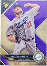 Load image into Gallery viewer, 2017 TOPPS TRIPLE THREADS Clayton Kershaw #16 PURPLE Refractor 107/340 - Dodgers - walk-of-famesports
