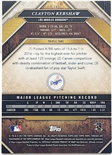 Load image into Gallery viewer, 2017 TOPPS TRIPLE THREADS Clayton Kershaw #16 PURPLE Refractor 107/340 - Dodgers - walk-of-famesports
