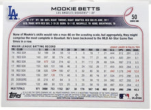 Load image into Gallery viewer, 2022 Topps Mookie Betts Baseball Card #50 Mint - walk-of-famesports