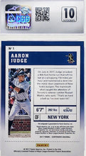 将图片加载到图库查看器,2017 Panini Contenders Rookie Ticket #1 Aaron Judge Autographed CSG 9.5 Mint Plus - walk-of-famesports