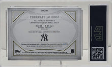 Load image into Gallery viewer, 2019 Topps Definitive #DRAC-HM Hideki Matsui Auto Relics 21/25 GMA 9 Mint - walk-of-famesports