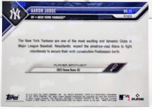 将图片加载到图库查看器,2023 Topps Now Road to Opening Day Aaron Judge OD-21 Purple Foil 04/25 NY Yankees - walk-of-famesports