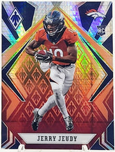 Load image into Gallery viewer, 2020 Panini Phoenix Fire Burst Prizm #105 Jerry Jeudy Rookie Denver Broncos - walk-of-famesports