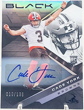 Load image into Gallery viewer, Cade York 2022 Panini Black Football Rookie Autograph #172 Browns /199 - walk-of-famesports