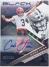 Load image into Gallery viewer, Cade York 2022 Panini Black Football Rookie Autograph #172 Browns /199 - walk-of-famesports