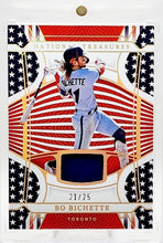 将图片加载到图库查看器,2022 National Treasures Bo Bichette Red White Blue /25 #RWB-BB Toronto Blue Jays