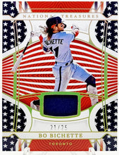 将图片加载到图库查看器,2022 National Treasures Bo Bichette Red White Blue /25 #RWB-BB Toronto Blue Jays