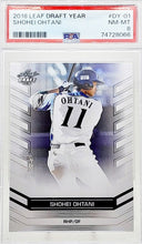 تحميل الصورة إلى عارض المعرض، بطاقة لاعب ليف الجديد لعام 2018 Shohei Ohtani #DY-01 RC PSA 8 Los Angeles Angels